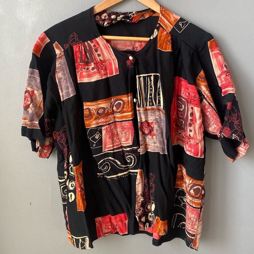 Short Sleeve Abstract Shirt